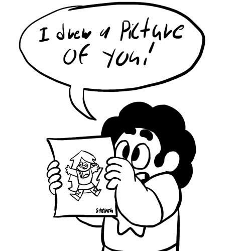 darthjak:Steven draws a picture of Amethyst!Don’t be harsh on yourself if your drawings aren&r