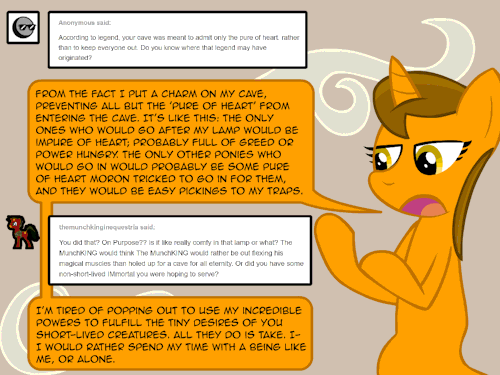 helpabluehorse:  Geeze, phenomenal cosmic power is no reason for phenomenal cosmic SHOWING OFF!  =O