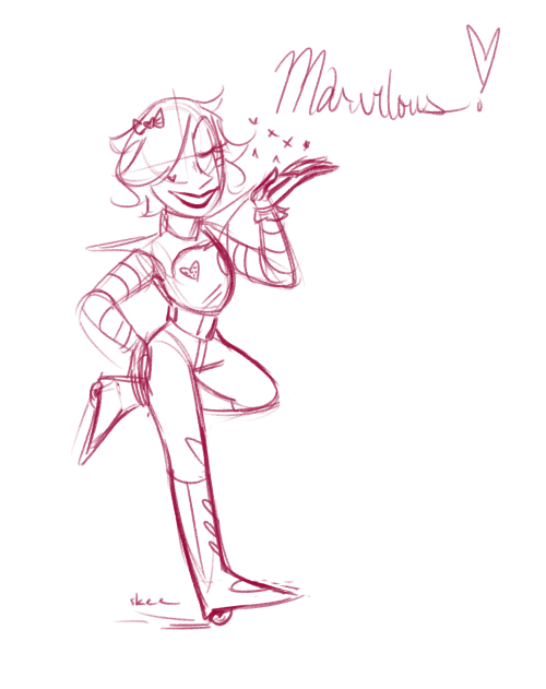 potanist:  okay but mettaton with fuckig n boots that turn into heelys 