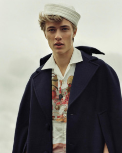 ibbyfashion:Lucky Blue Smith by Laura Coulson,