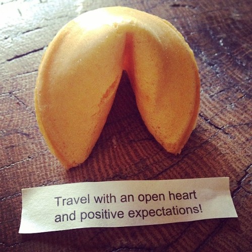 I shall! Thank you Mr.Fortune cookie! #travel #traveljunkie #travellifestyle #fortunecookie #livethe