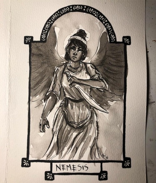 Inktober day 30- Nemesis. I can’t believe we’re at the end of the month already! . . . #inktober #in
