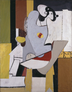 le-desir-de-lautre:  Arshile Gorky (Armenian-American, 1904-1948), Blue Figure in a Chair, c. 1931. Oil on canvas, 48 x 38 cm. 