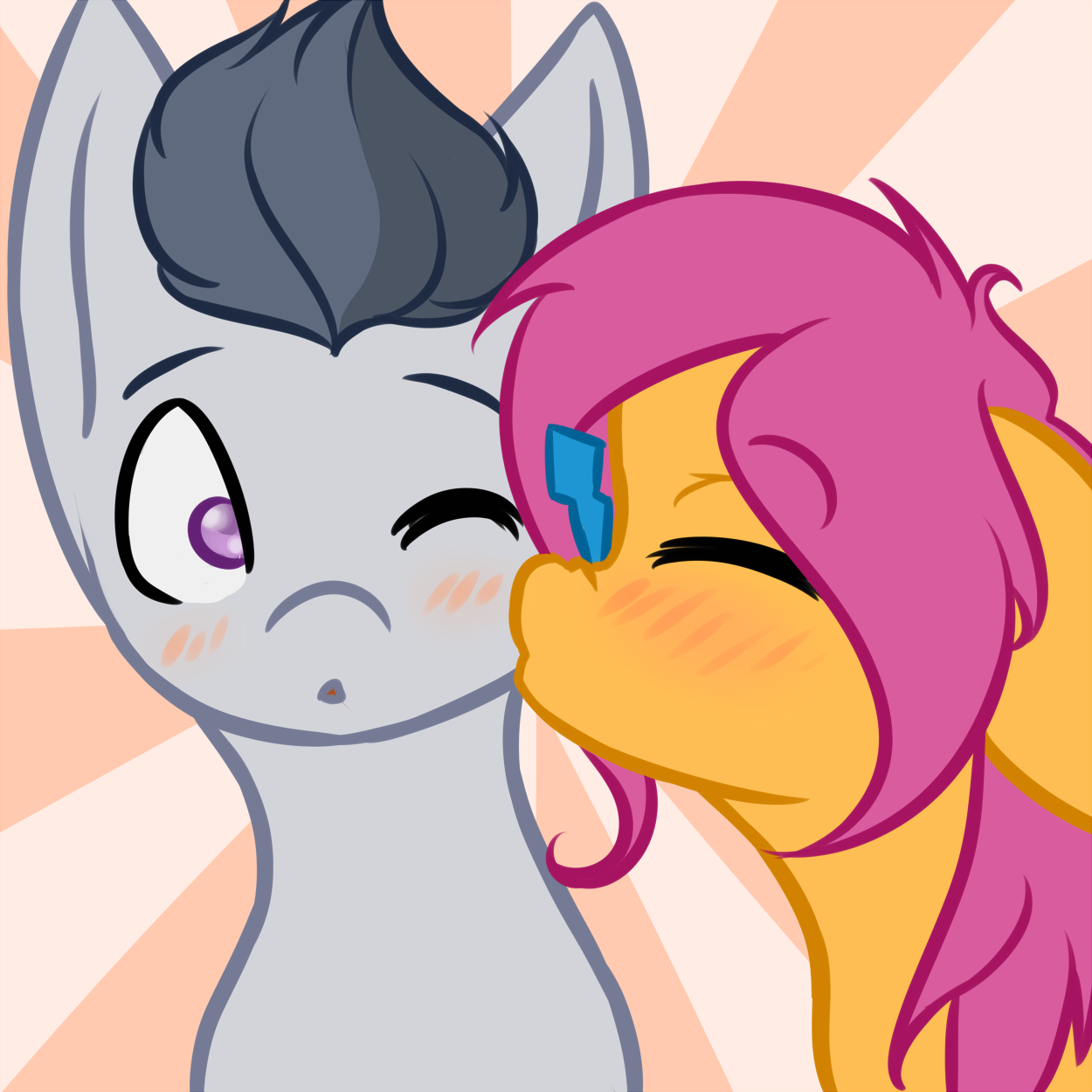 motherlyscootaloo:  Guest Art by Emilie Arts  Eee~! x3 D'aww~ &lt;3