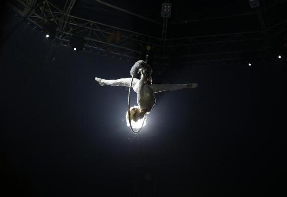 Sofia, Bulgaria
Leonsiya Dokuzova performs during a show at a circus. Dokuzova, who holds two jobs to supplement her income, works as a nurse in one of the biggest hospitals in Sofia, the Balkan country’s capital, and also as an acrobat, performing...