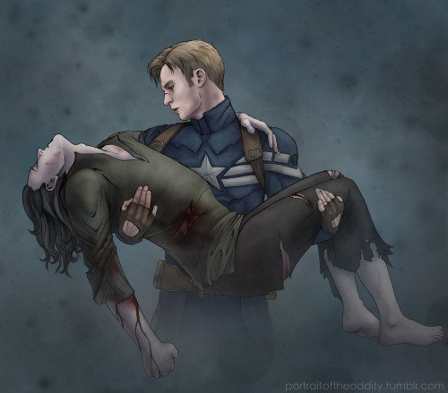 portraitoftheoddity: “I’m not losing you too….” Steve & Loki, with extra Loki!whump.