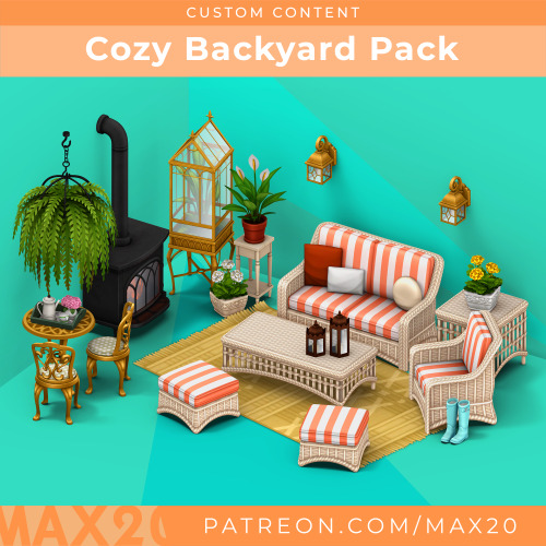 Cozy Backyard Pack is available on my patreon.com/Max20 