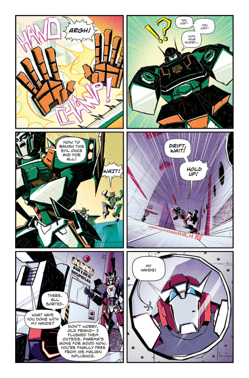 dcjosh:  ITS DONE! The MTMTE #22 Deleted Scene in all its lettered glory! WOOOO! 