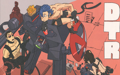 artbooksnat:  Kill la Kill (キルラキル) Character designs and costume changes for Ryuko, Mako, and more, during the Nudist Beach portion of the show, illustrated by Sushio (すしお) for Sushio Club Love Love KLKL (Mandarake). 