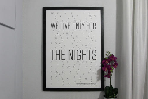 betype:  Night Calendar Poster 2014 by Maria Deligiorgi
