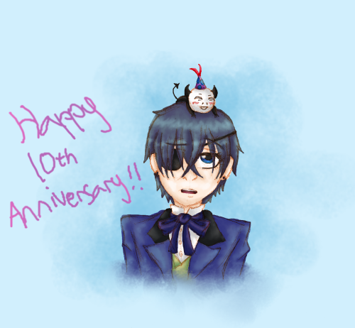 galactic-purple:Happy 10th Anniversary, Kuroshitsuji!! the black butler manga series has been arou