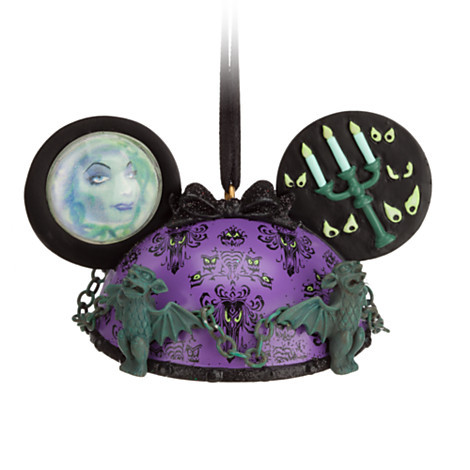 disneyshopping:  Haunted Mansion Ear Hat Ornament Welcome, foolish mortals, to an elegant, fully-sculptured souvenir of your visit to The Haunted Mansion, replete with familiar decoration inspired by our spectral stylists from regions beyond.  At the