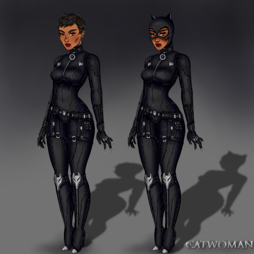 Catwoman Costume design concept! This is basically what I&rsquo;d like to see for her in a solo 