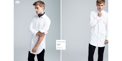 chriscruzism:Refresh Your Fit with the New Arrivals by Simons are essentials wardrobe for guys including sweatpants, long tunic shirts, also tees, side zip tee, roll-sleeve tee, tanks, complementing with white or dark sneaks. Model Bo Develius is