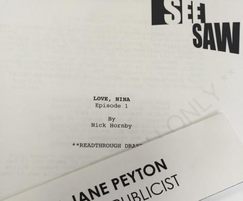 faye-marsay: Faye began the read-through for Love, Nina in England (September 8, 2015). Filming shou