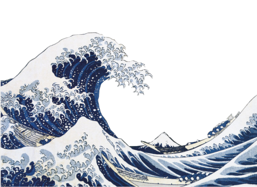xtriglav:  The great wave of Kanagawa by Katsushika Hokusai mine  transparent edit 