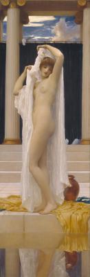 pre-raphaelisme:  The Bath of Psyche by Frederic Lord Leighton, 1890.
