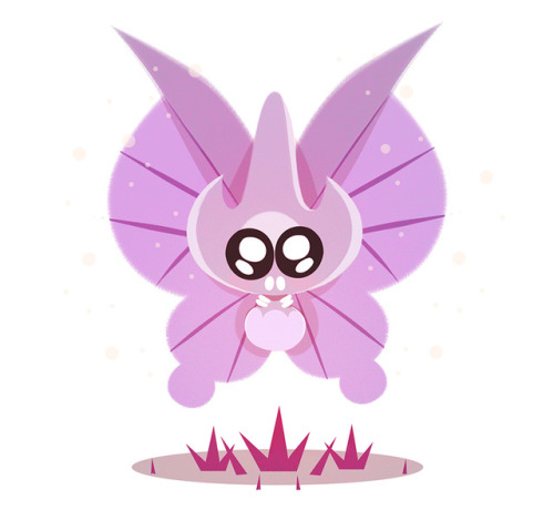 julesdrawz: Venonat &amp; Venomoth