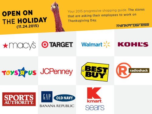 think-progress:Your Black Friday Shopping Guide To Stores That Let Their Employees Enjoy Their Holid