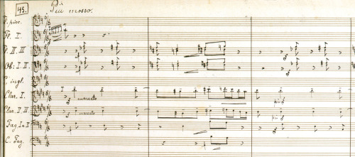 Autograph manuscript score by Nicolai Tcherepnin for Narcisse, 1924