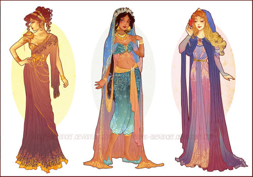 brichibi:  xanatenshi:  silensy:  dreams-of-a-disney-wonderland:  Disney Girls Art Nouveau  I want Mulan’s dress.  Where is Tiana! I need Tiana!   I agree I want to see Tiana so I can cosplay it~