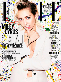 supercrazyfullbassman:  micdotcom:  Miley Cyrus has come out as pansexual The singer/actress is on the cover of the new issue of Elle UK magazine, but it’s what’s inside the magazine that’s far more eye-grabbing: Cyrus confirms that she identifies