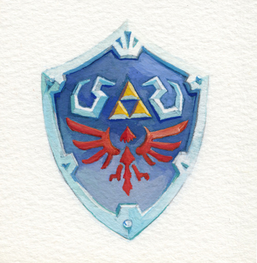 mattgmiles: One of my currently-underway projects: painting the items from The Legend of Zelda: Skyw