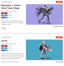 supersmashbrospics:  Corrin and Bayonetta