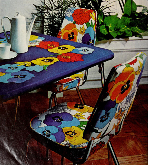 70′s Dining Room DecorFrom the March, 1971 issue of Better Homes And Gardens magazine(via: archive.o