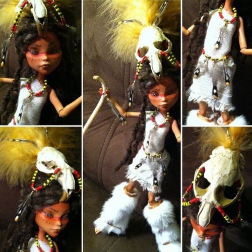 Tribal Shaman Cleo Denile: Monster High Custom by TerribleToadQueen 