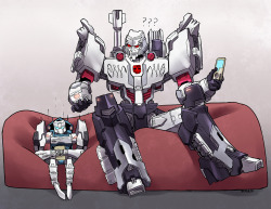 shokveyv:  AU where older bots like tailgate