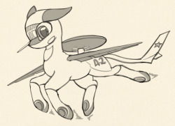 reveal19: Dailysketches with A-50 (AWACS), Su-25 and IL-78 ^^  Plane ponies are great &lt;3