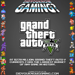 Didyouknowgaming:  Grand Theft Auto V.  Http://Www.huffingtonpost.co.uk/2013/09/09/Gta-5-Budget-Most-Expensive_N_3892602.Html?Ir=Uk+Tech