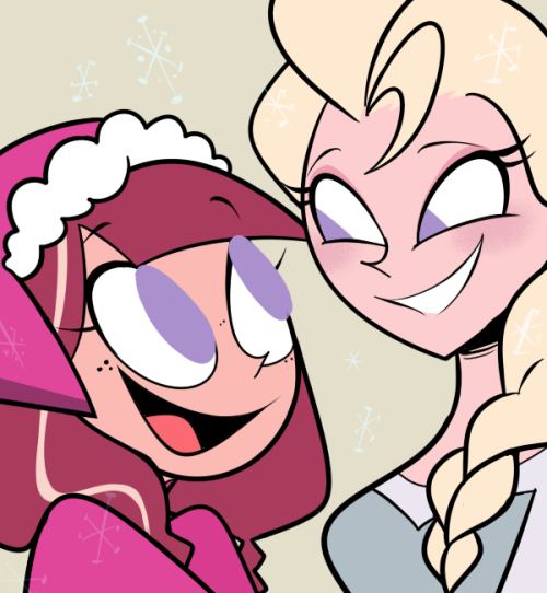 footsam:  I liked the allendale sisters after I saw Frozen and so excited to draw them… 