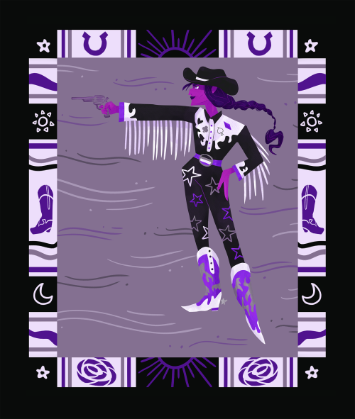 theartofmadeline: have a rootin’ tootin’ pride from this asexual cowboy