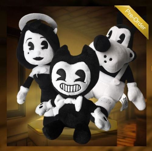 girlwiththegreenhat: slightlyconfusedbaconsoup: So the plushies have been updated..Bendy and Alice l