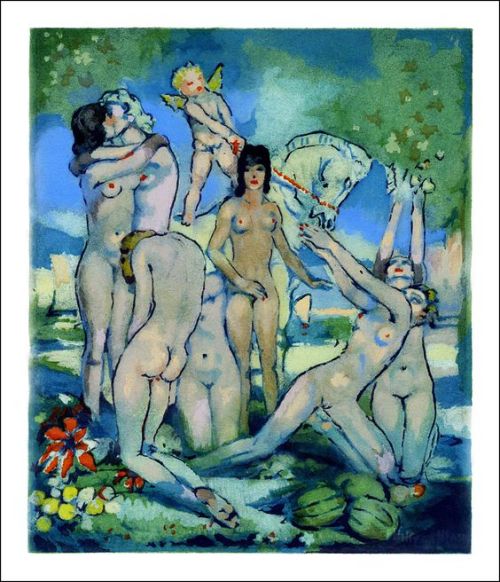 lilit69:Federico Beltrán Masses - Illustration from Les Fleurs du Mal by Charles Baudelaire 1