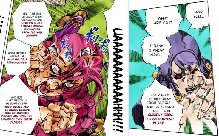 A dupla personalidade de Doppio - Comics de Jojo dubladas 