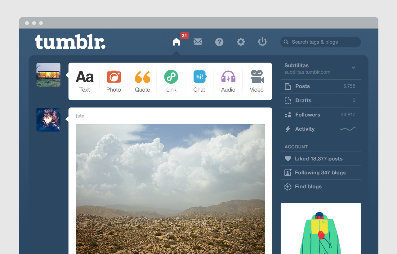 Unwrapping Tumblr — Tumblr Redesigns its Settings: You'll see a new