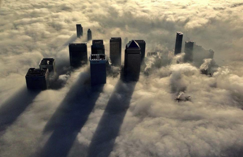  fog over (click pic) dubai (photographed by bjoern lauen and chloratine), shanghai (wei gensheng), chicago (steve raymer and bob gaudet), london (mpsinthesky), vancouver (andy clark), and new york (girish tewani) 