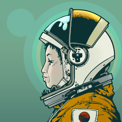 womenrockscience:  Happy Birthday NASA They just turned 55. Lets celebrate with portraits of amazing female astronauts by legendary comic book illustrator Philip J Bond Can you guess the names of the astronauts from the drawings? Check out the rest of