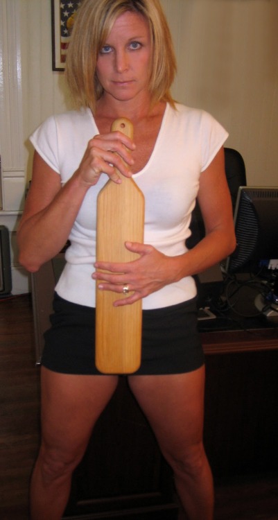 sandalsandspankings:She calls this paddle, the Tear Jerker.
