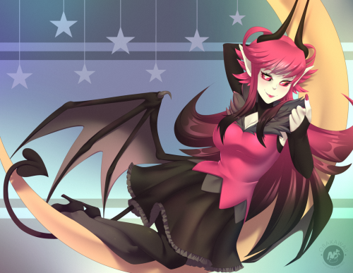 Art trade with @zombirb of their lovely succubus, Lilith!Twitter | DA | Patreon| Youtube | FA