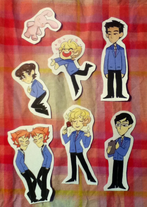 Ouran stickers are done! !;o;