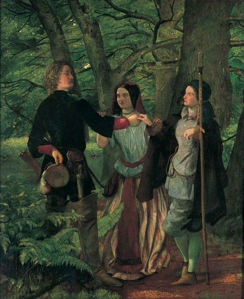 ‘As You Like It’, Act IV Scene 1 by Walter Howell Deverell, 1845–1850