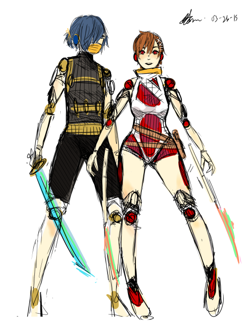 numibata:  i’m sorting through my .mdp files since their names make no sense so have some of the more recent p3 doodles/sketches/wips im not going to finish/might redraw idk mostly minako click for an attempt at explanation