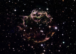 just&ndash;space:  Remains of supernova explosion Cassiopeia A most recent supernova in Milky Way