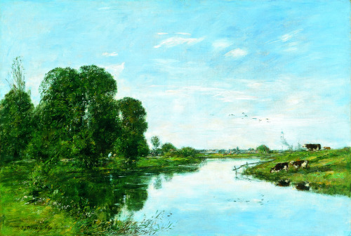 La Touques à Saint-Arnoult = The River Touques at Saint-ArnoultEugène Boudin (French; 1824–1898)1895
