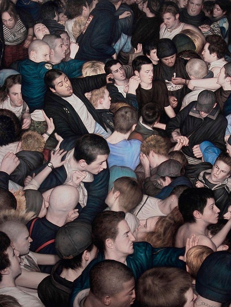 papillon56:Dan Witz – Big Mosh P8it, 2007, oil and mixed media on canvas, 46 x 35 of 70 in