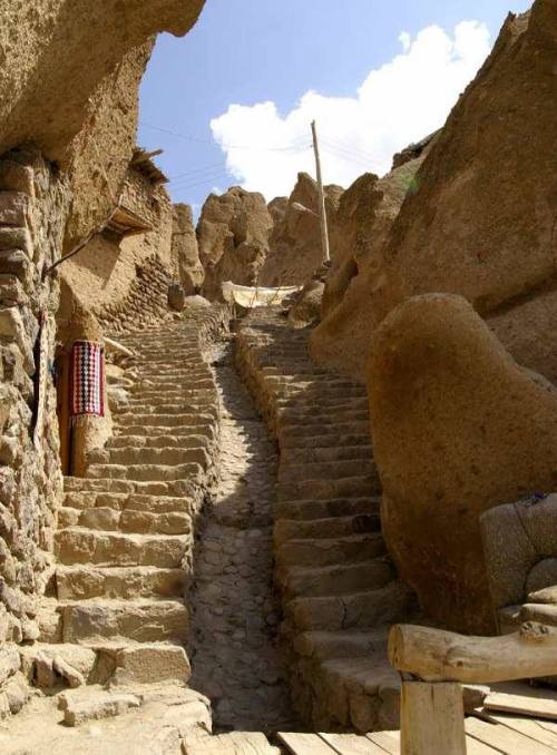 Ancient Cave Homes In The Village Of Kandovan, Iran.